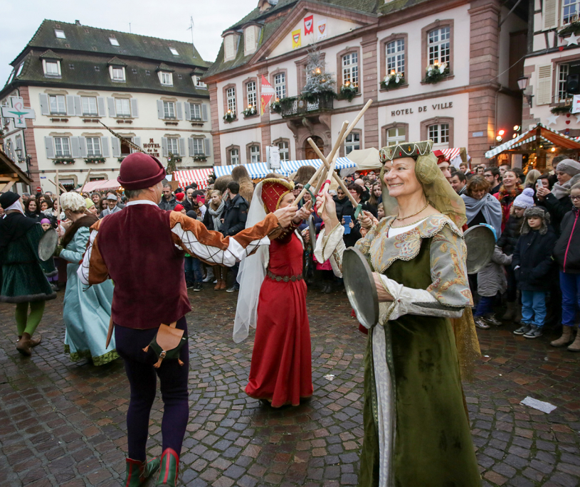 Danse médiévale - Marché de Noël de Ribeauvillé